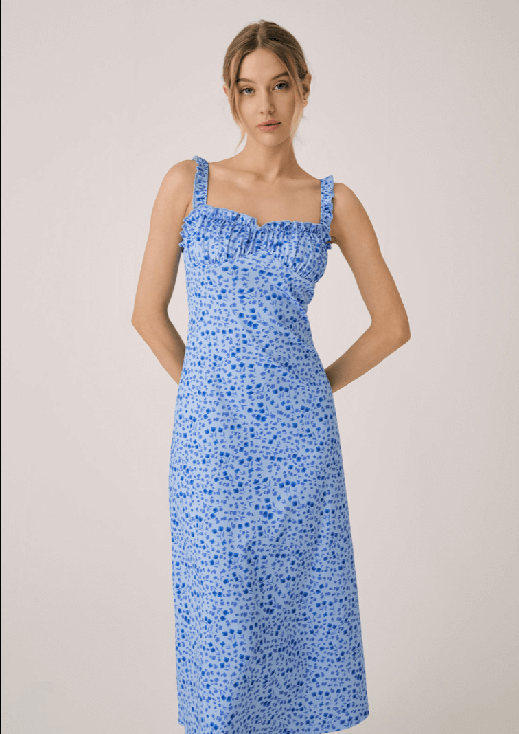 Floral Boho Midi Dress
