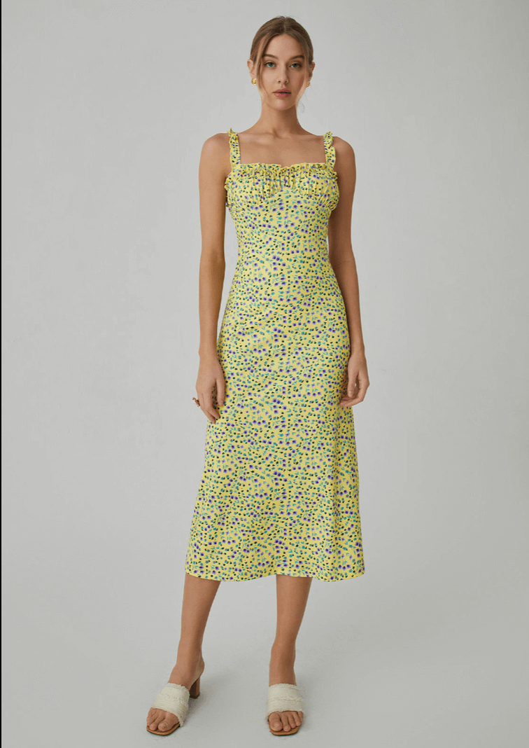 Floral Boho Midi Dress