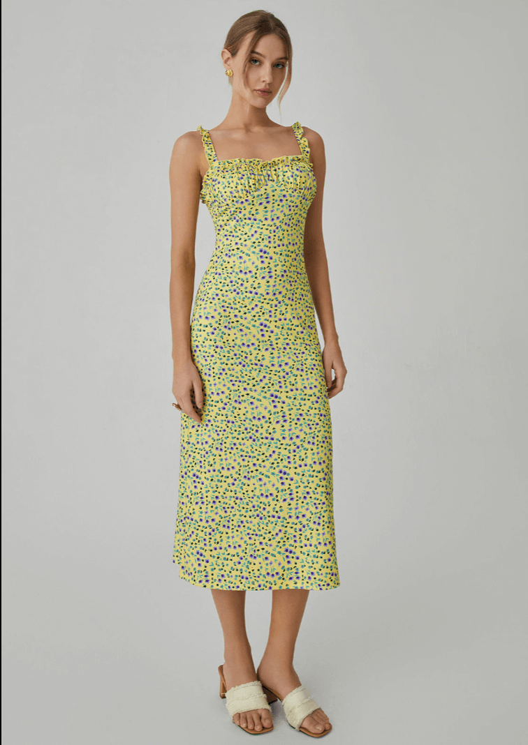 Floral Boho Midi Dress