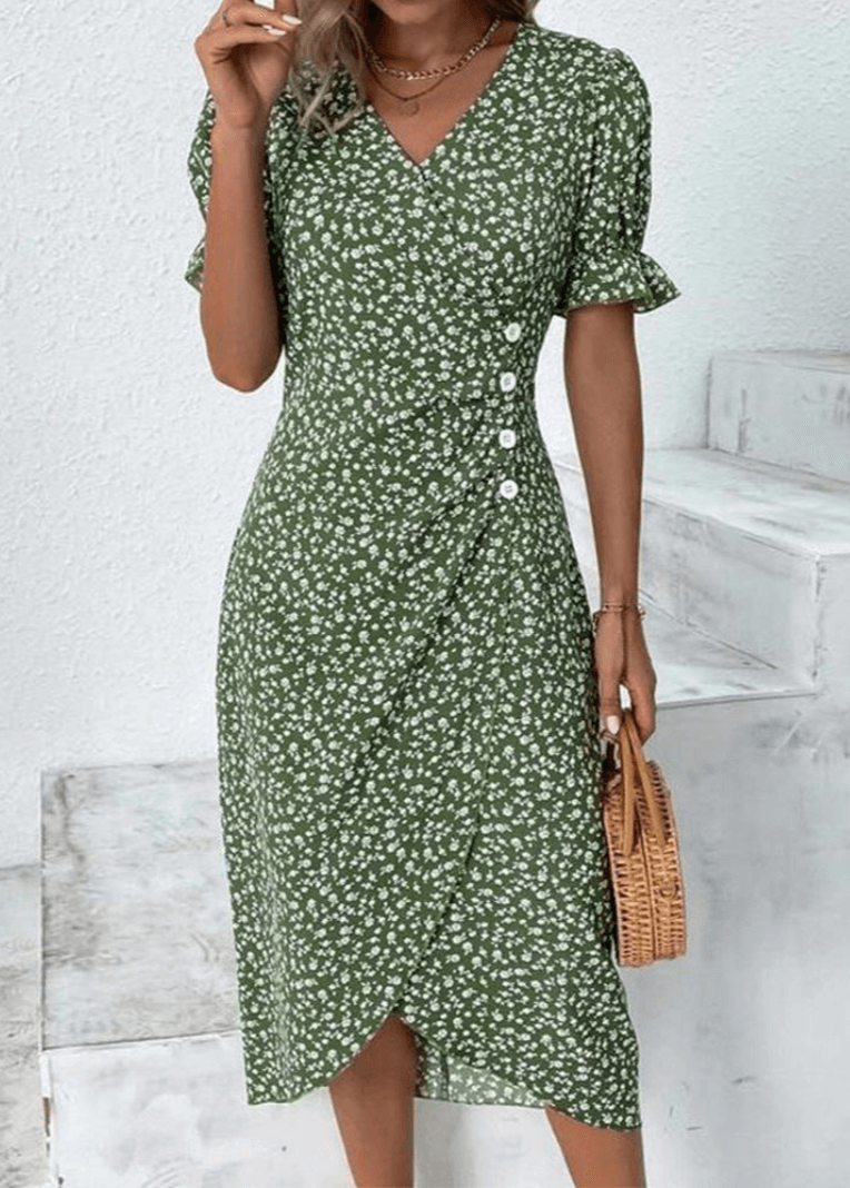 Amelie Floral Print Dress