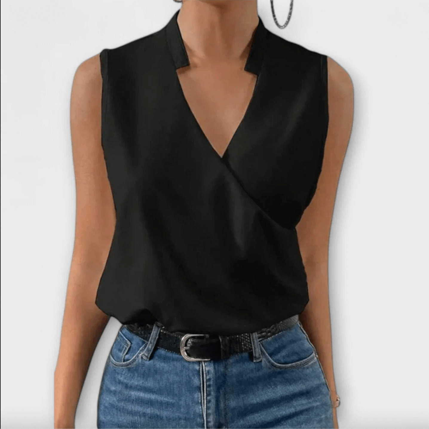 Soft Summer Top with V-Neck