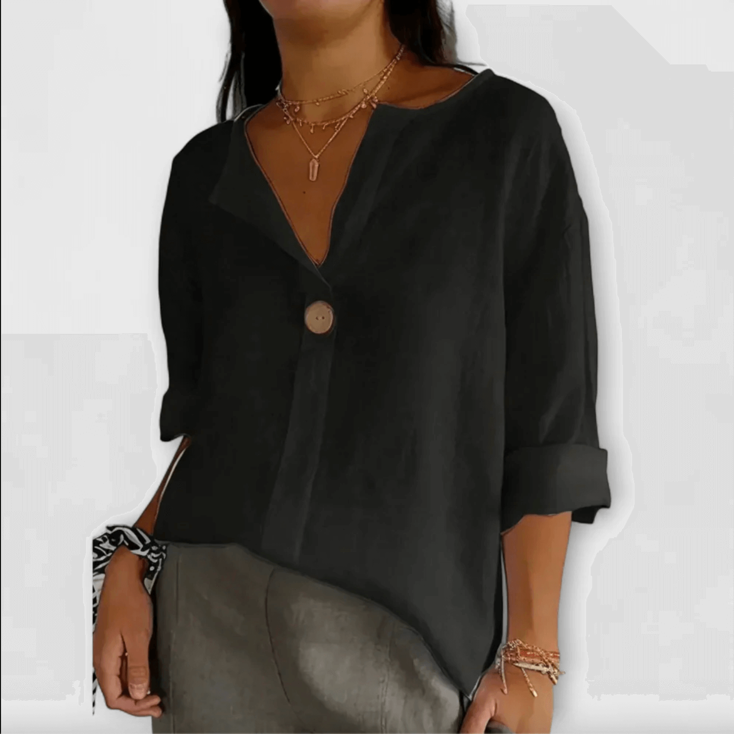 Nicole - Stylish Blouse with V-Neck