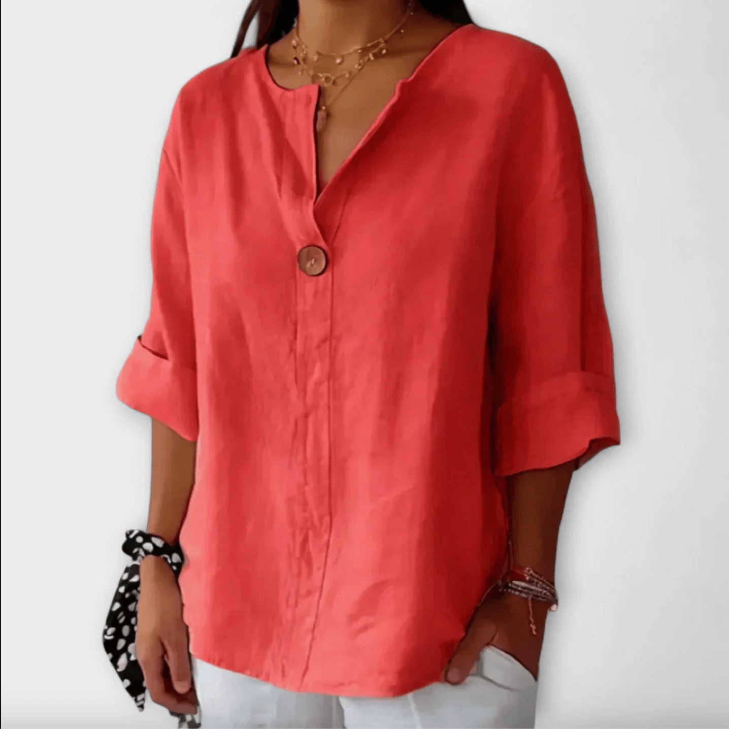 Nicole - Stylish Blouse with V-Neck